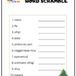 Free Christmas Unscramble Worksheet, Download Free Christmas Inside Super Teacher Worksheets Scrambled Christmas Answers