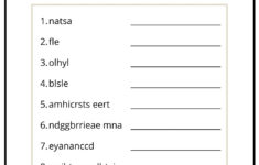 Free Christmas Unscramble Worksheet, Download Free Christmas inside Super Teacher Worksheets Scrambled Christmas Answers