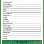 Free Christmas Word Scramble Printable With Answer Key Included Throughout Christmas Unscramble Worksheets For Adults