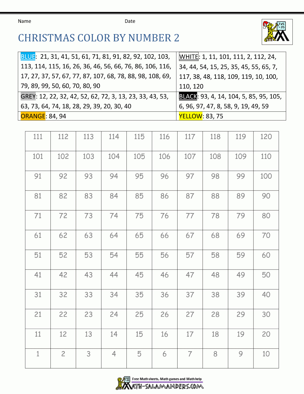 Free Christmas Worksheets For Kids intended for Christmas Maths Colouring Worksheets Ks3
