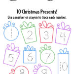 Free Christmas Worksheets For Preschool! ⋆ The Hollydog Blog Intended For Christmas Number Tracing Worksheets