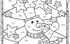 Free Colornumber Christmas Worksheet, Download Free Color regarding Christmas Color by Number Addition Worksheets