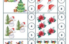 Free, Editable Christmas Worksheet Templates | Canva throughout Christmas Counting Worksheets Preschool