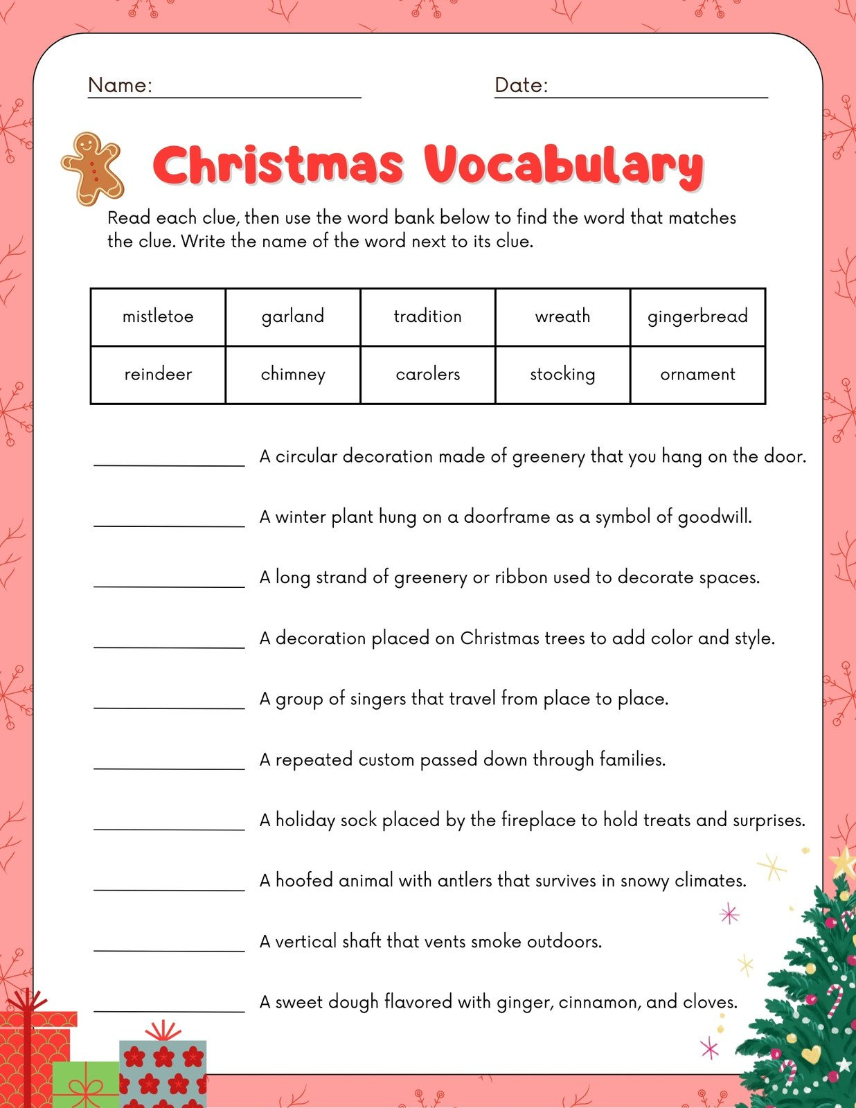 Free, Editable Christmas Worksheet Templates | Canva with regard to What Christmas Means To Me Worksheets