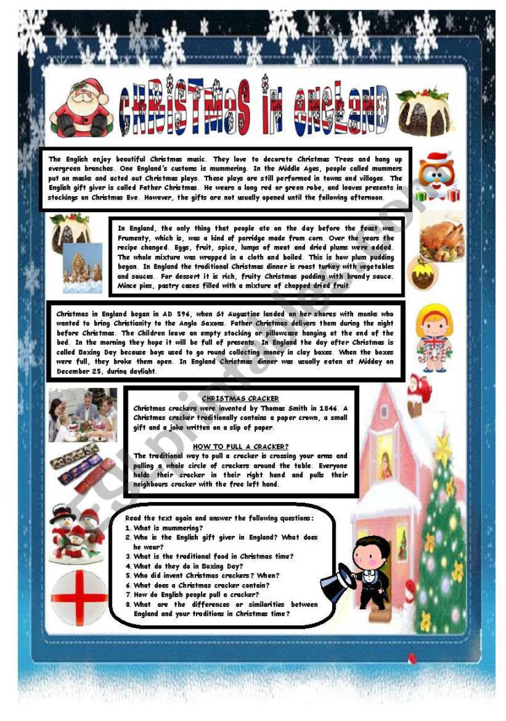 Free Christmas Comprehension Worksheets