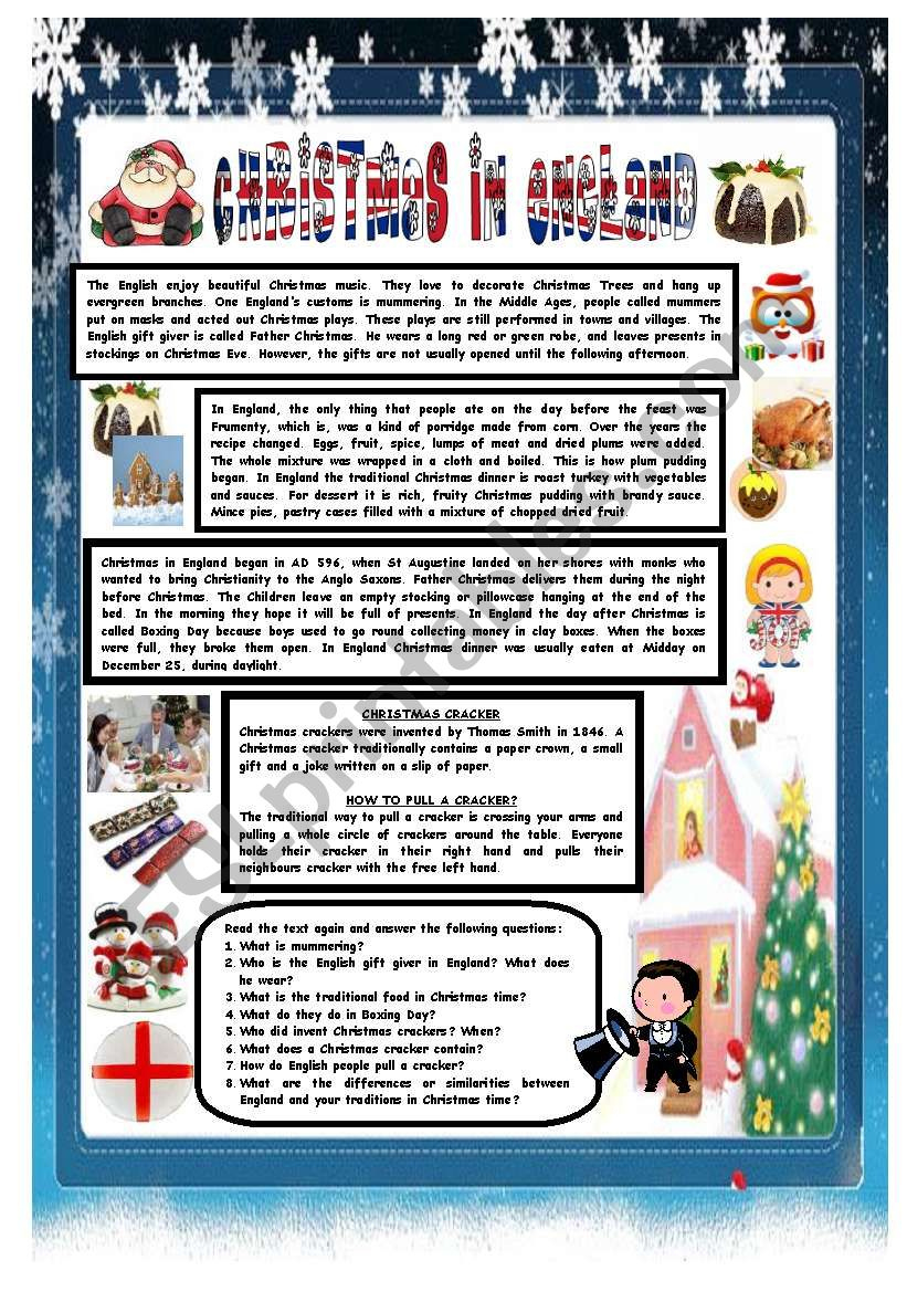 Free Free Christmas Reading Comprehension Worksheet, Download Free regarding Free Christmas Comprehension Worksheets