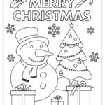 Free Printable Christmas Coloring Page For Kids   Pjs And Paint Throughout Kindergarten Christmas Coloring Worksheets