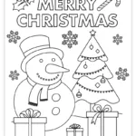 Free Printable Christmas Coloring Page For Kids   Pjs And Paint Throughout Merry Christmas Coloring Worksheets