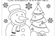 Free Printable Christmas Coloring Page For Kids - Pjs And Paint throughout Merry Christmas Coloring Worksheets