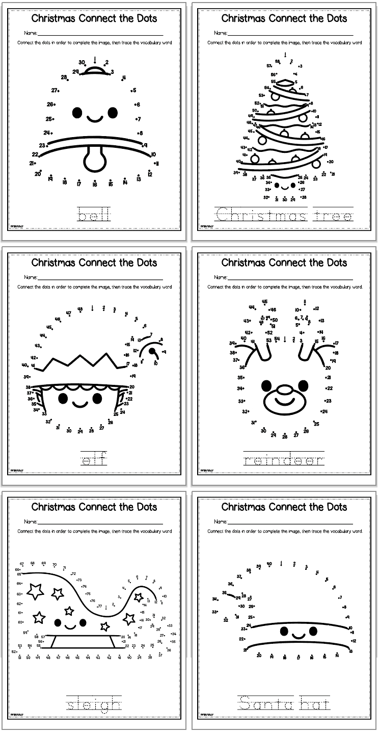 Free Printable Christmas Dot To Dot Worksheets - The Artisan Life with regard to Christmas Connect the Dots Worksheets