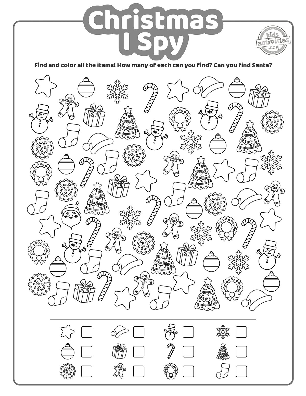 Free Printable Christmas I Spy That Are Super Fun Kids Activities Blog with I Spy Worksheets Christmas