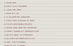 Free Printable Christmas Songs Scramble Puzzle intended for Christmas Song Riddles Worksheets