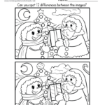 Free Printable Christmas Spot The Difference Worksheet With Regard To Christmas Worksheets Printable Free
