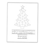 Free Printable Christmas Tracing Worksheets For Kids   The Craft With Christmas Tree Tracing Worksheets