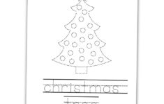 Free Printable Christmas Tracing Worksheets For Kids – The Craft with Christmas Tree Tracing Worksheets