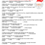 Free Printable Christmas Trivia Quiz Inside Christmas Trivia Worksheets