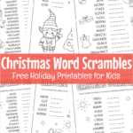 Free Printable Christmas Word Scramble Puzzles For Kids With Scrambled Christmas Worksheets Answers