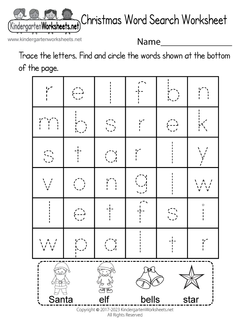 Free Printable Christmas Word Search Worksheet pertaining to Christmas Picture Search Worksheets