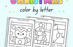 Free Printable Colorletter Christmas Worksheets - The Artisan Life pertaining to Color By Letter Christmas Worksheets