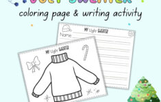 Free Printable Design An Ugly Sweater Activity - The Artisan Life within Design Your Own Ugly Christmas Sweater Worksheets