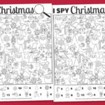 Free Printable I Spy Christmas Activity | Mrs. Merry   Worksheets Throughout Free Christmas Activity Worksheets
