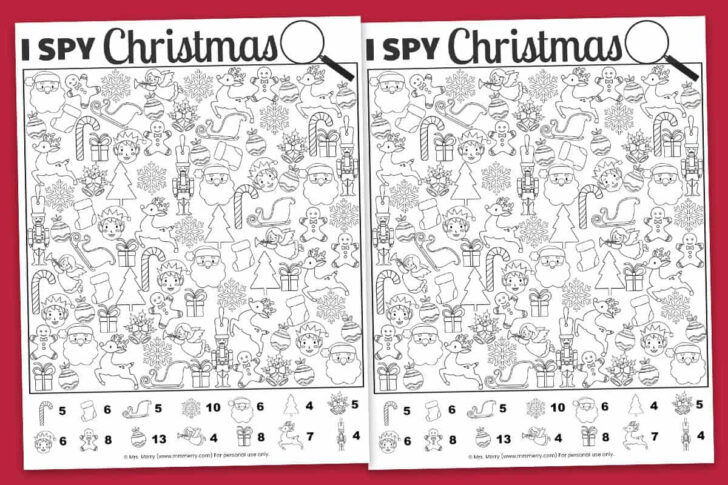 Free Christmas Activity Worksheets