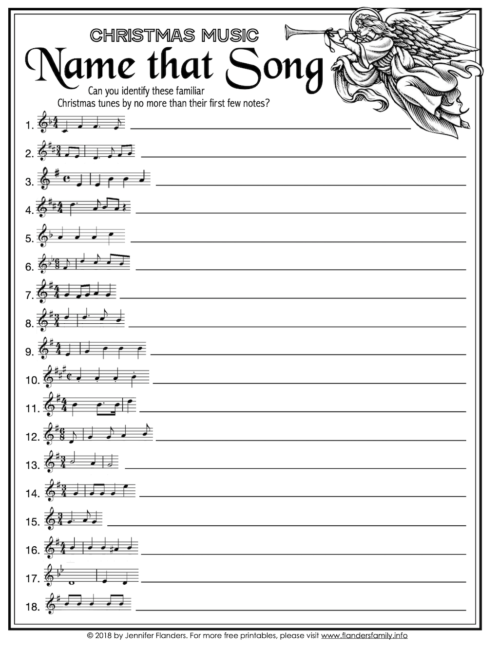 Free Printable Name That Song Christmas Game - Worksheets Library within Christmas Songs Worksheets Printable
