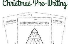 Free Printable Pre-Writing Christmas Preschool Worksheets regarding Christmas Pre Writing Worksheets