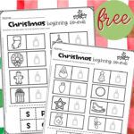 Free Worksheets Christmas Beginning Sounds With Regard To Beginning Sounds Christmas Worksheets