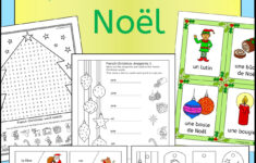 French Christmas - Noel - Fun Activities, Worksheets, Word Wall in Christmas French Vocabulary Worksheets