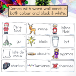 French Christmas Vocabulary | French Word Wall Cards | Vocabulaire With Regard To French Christmas Vocabulary Worksheets