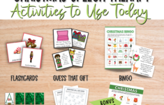 Fun And Free Christmas Speech Therapy Activities – Speechzella pertaining to Christmas Speech Therapy Worksheets