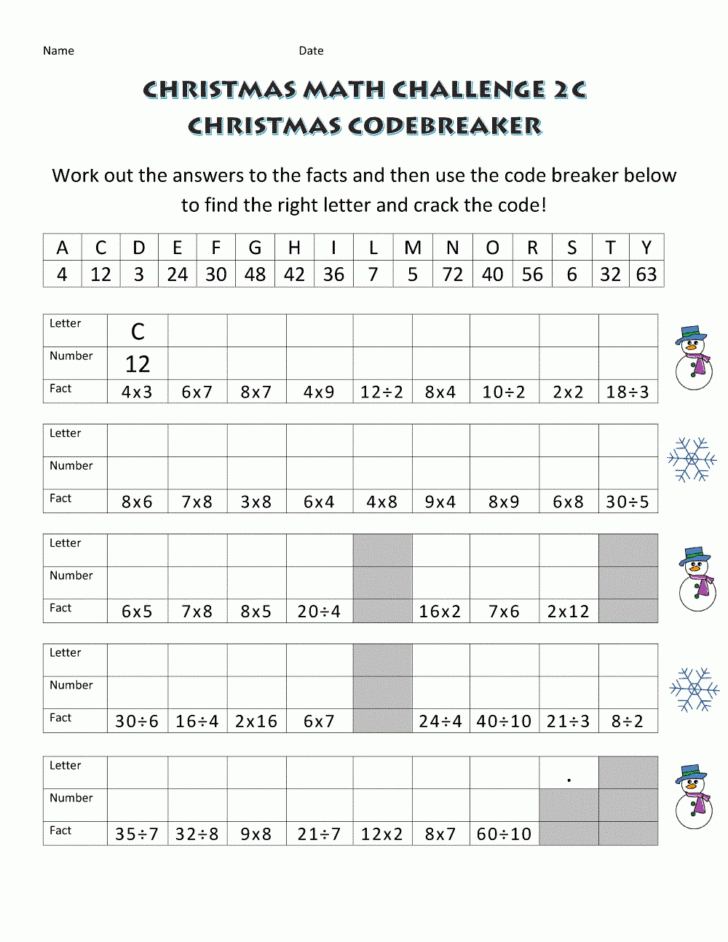 Christmas Fun Math Worksheets