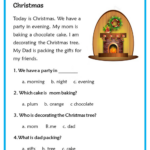 Grade 3 Christmas Comprehension Worksheets Worksheets Regarding Free Christmas Reading Comprehension Worksheets For 3rd Grade