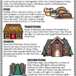 Grade 6 Christmas Comprehension Worksheets Worksheets & Printable Intended For Christmas In The Usa Worksheets