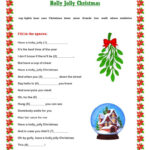 Holiday Christmas Carol Lyric Gap Fi…: English Esl Worksheets Pdf Pertaining To Christmas Song Lyrics Worksheets