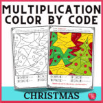 Holiday Christmas Multiplication Color By Number Worksheets Throughout Christmas Multiplication Color By Number Printable Worksheets