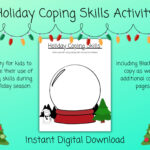 Holiday Coping Skills | Coping Skills Worksheet | Coloring Pages Regarding Coping Skills Christmas Counseling Worksheets