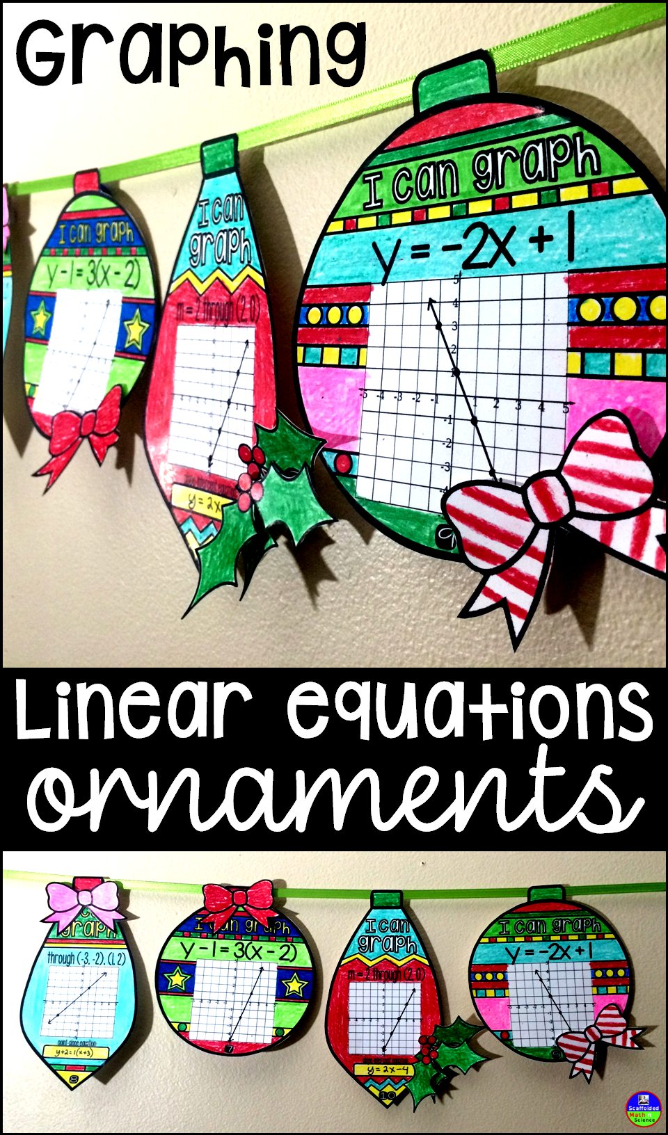 Holiday Math for Solving Linear Systems By Graphing Christmas Worksheets Answers