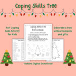 Holiday Print | Coping Skills Worksheet | Coping Skills Tree Intended For Coping Skills Christmas Counseling Worksheets Free