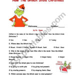 How The Grinch Stole Christma   Esl Worksheetajarnglyn In The Grinch Who Stole Christmas Worksheets