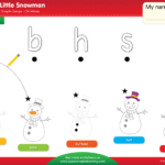 I'M A Little Snowman Worksheet   Lowercase Letter Matching   Super In Christmas Letter Matching Worksheets