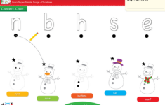 I'M A Little Snowman Worksheet - Lowercase Letter Matching - Super in Christmas Letter Matching Worksheets