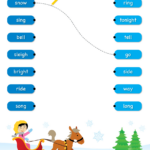 Jingle Bells Worksheet   Match The Rhyming Words   Super Simple With Christmas Rhyming Words Worksheets