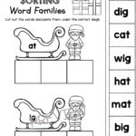 Keeping My Kiddo Busy Throughout Christmas Cvc Worksheets For Kindergarten