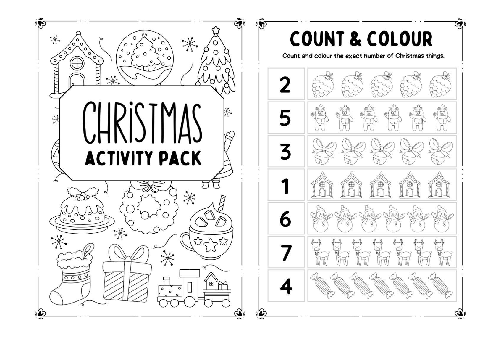 Kids&amp;#039; Christmas Activities: Free Printable Activity Booklet within Children&amp;#039;S Christmas Worksheets Printable