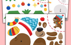 Kostenlose Schablonen Zur Erstellung Von Weihnachtsdekorationen throughout Free Printable Cut And Paste Christmas Worksheets