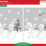 Little Snowflake Worksheet   Find The Differences   Super Simple With Regard To Christmas Spot The Difference Worksheets