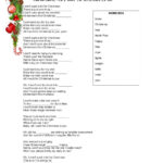 Mariah Carey   All I Want For Christmas Is You Worksheet In All I Want For Christmas Is You Worksheets