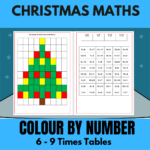 Mash > Christmas > Christmas Maths Colournumber Inside Christmas Maths Mosaic Worksheets